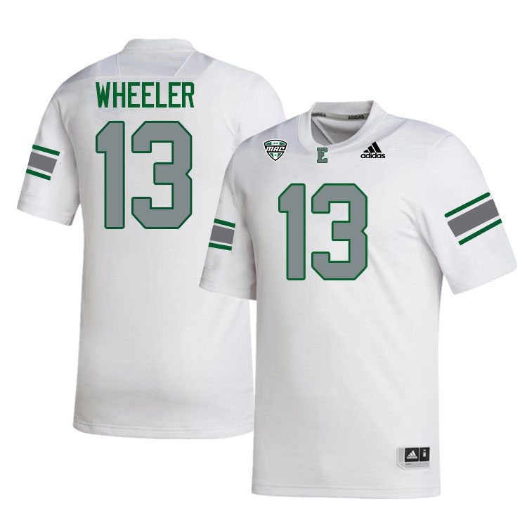 Eastern Michigan Eagles #13 Jamarien Wheeler College Football Jerseys Stitched Sale-White